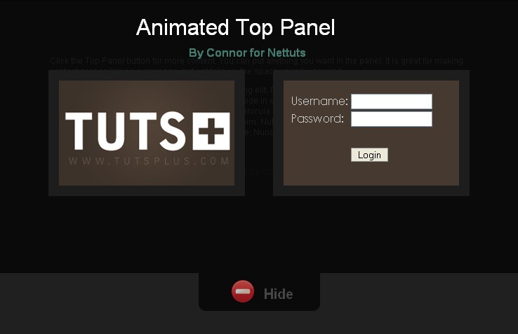 Login Form With jQuery Login Form With jQuery