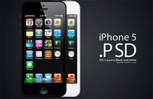 30 FREE Superb iPhone5 PSD Templates - Land-of-Web