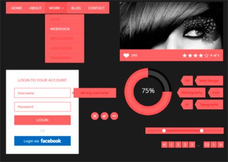 Free UI by Bojana Cakic Free UI by Bojana Cakic